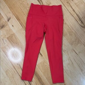 Athleta Red Leggings